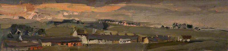 Village, Evening, Catterline — Joan Kathleen Harding Eardley