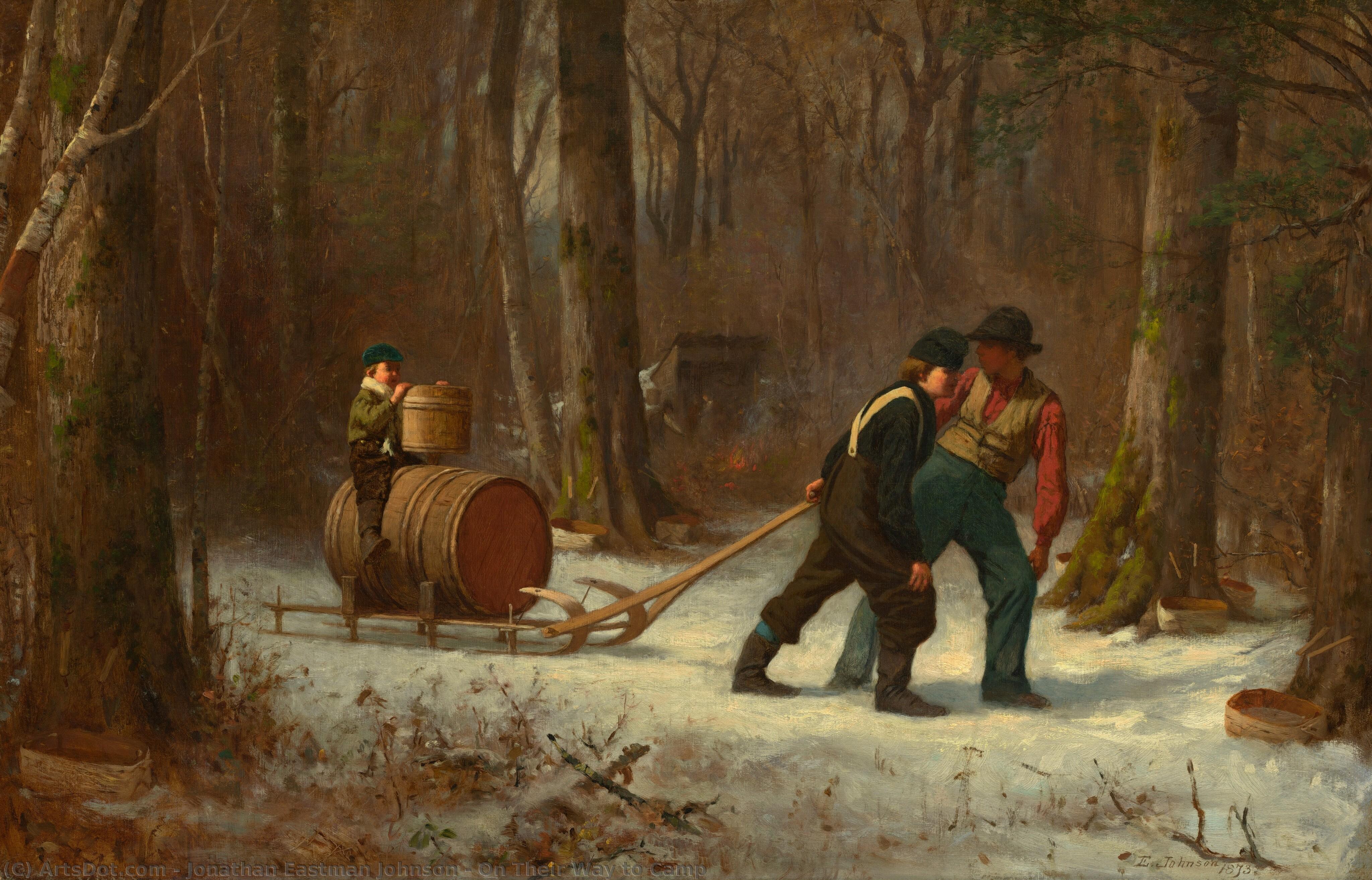 On Their Way To Camp — Jonathan Eastman Johnson