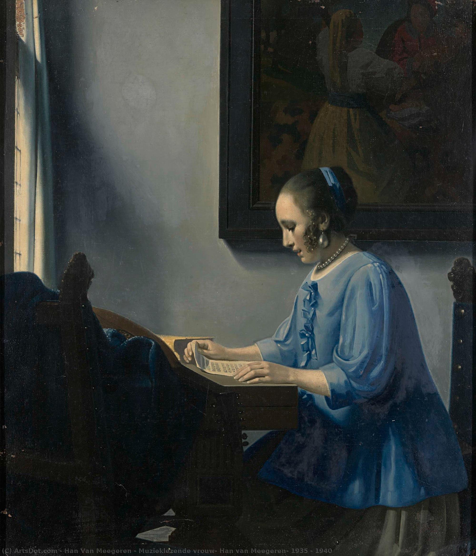 Muzieklezende Vrouw, Han Van Meegeren, 1935 - 1940 — Han Van Meegeren