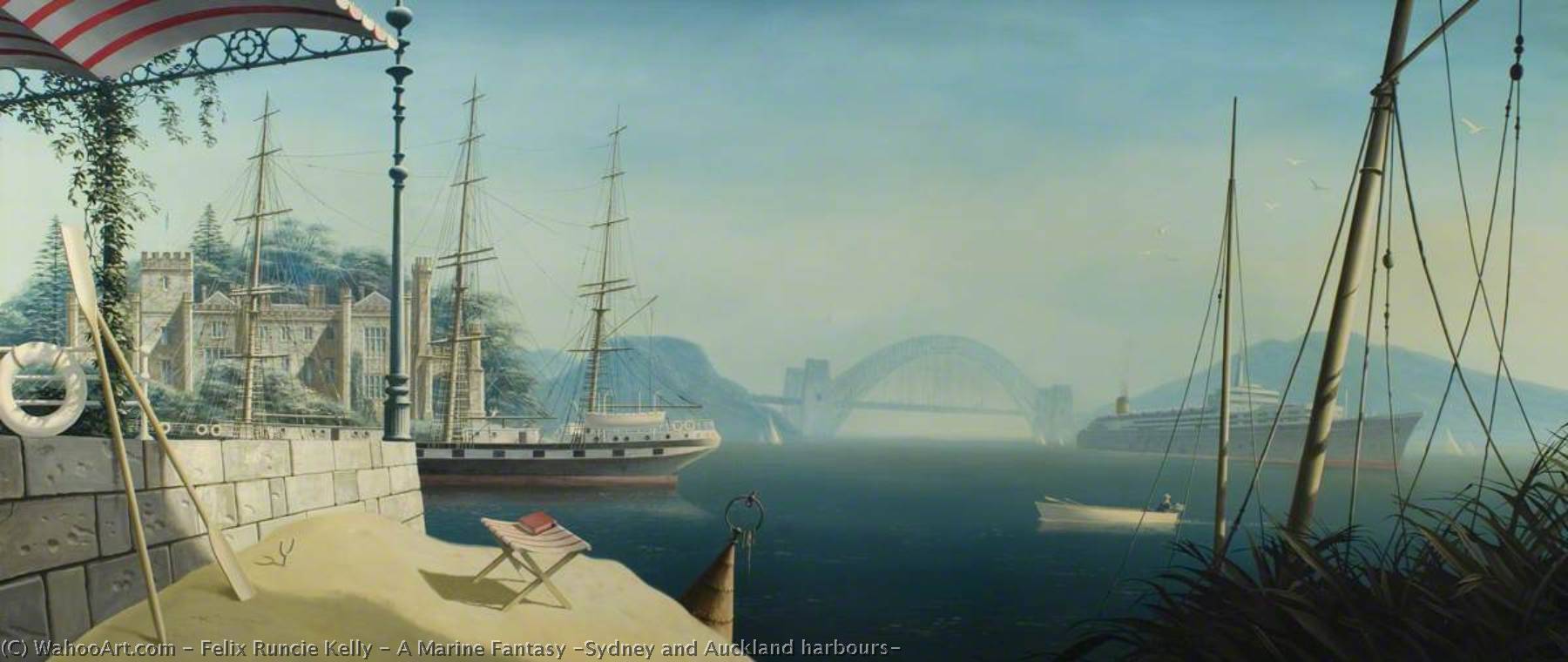 A Marine Fantasy (sydney And Auckland Harbours) — Felix Runcie Kelly