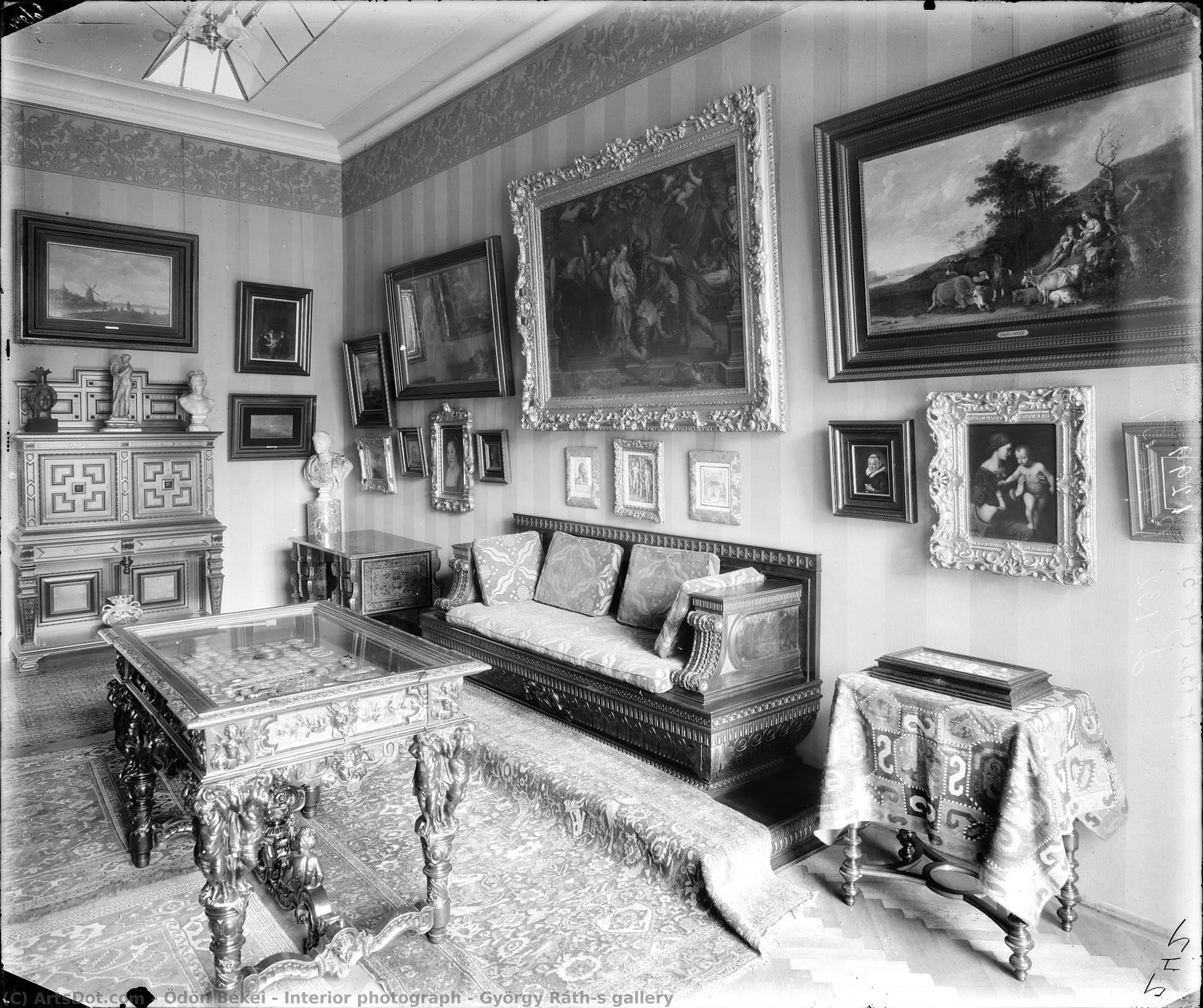 Interior Photograph – György Ráth’s Gallery — Ödön Békei