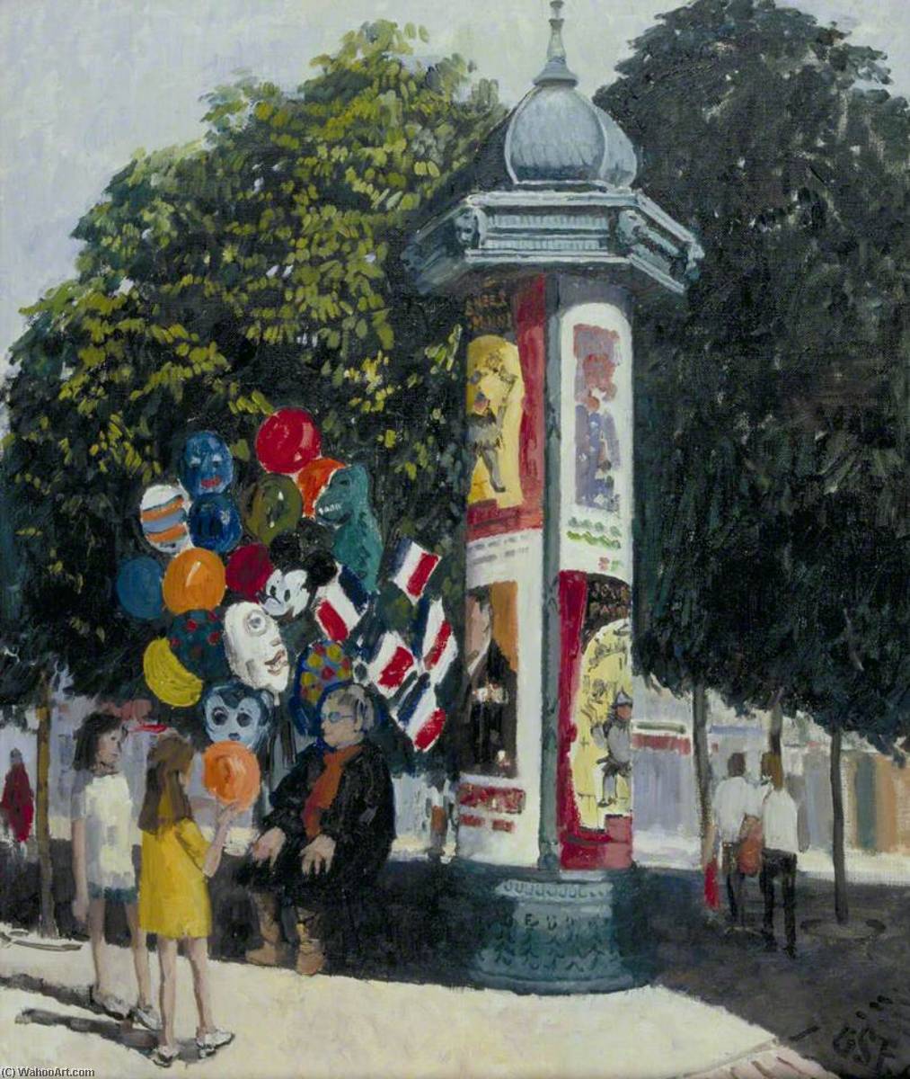 Balloon Seller, France — Geoffrey Scowcroft Fletcher