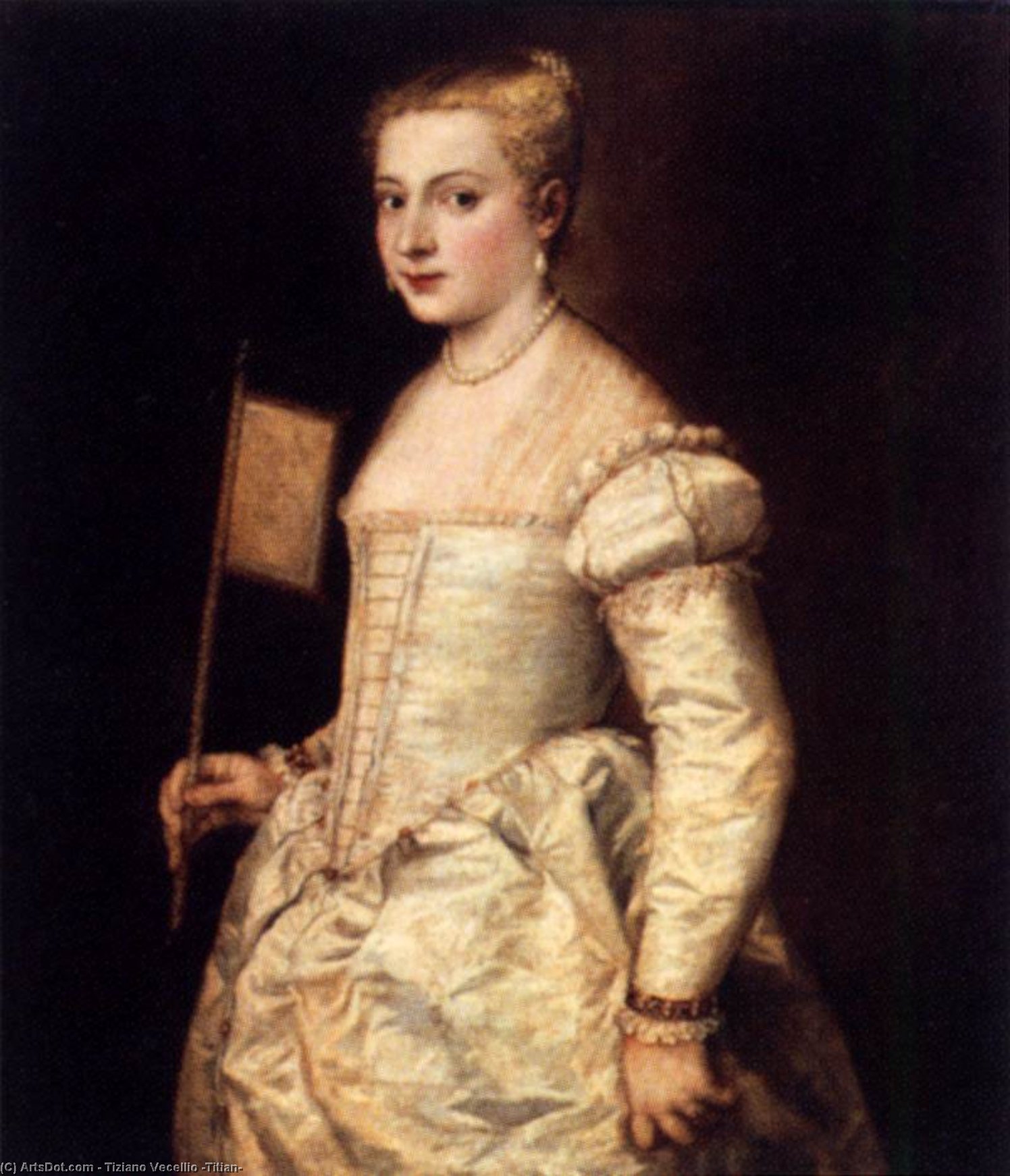 Girl With A Fan — Titian
