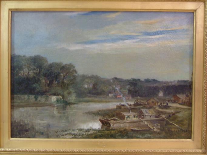 Vue Des Berges De L'oise À L'isle Adam (avant 1910) — Renet (ernest Louis Ferdinand) Tener