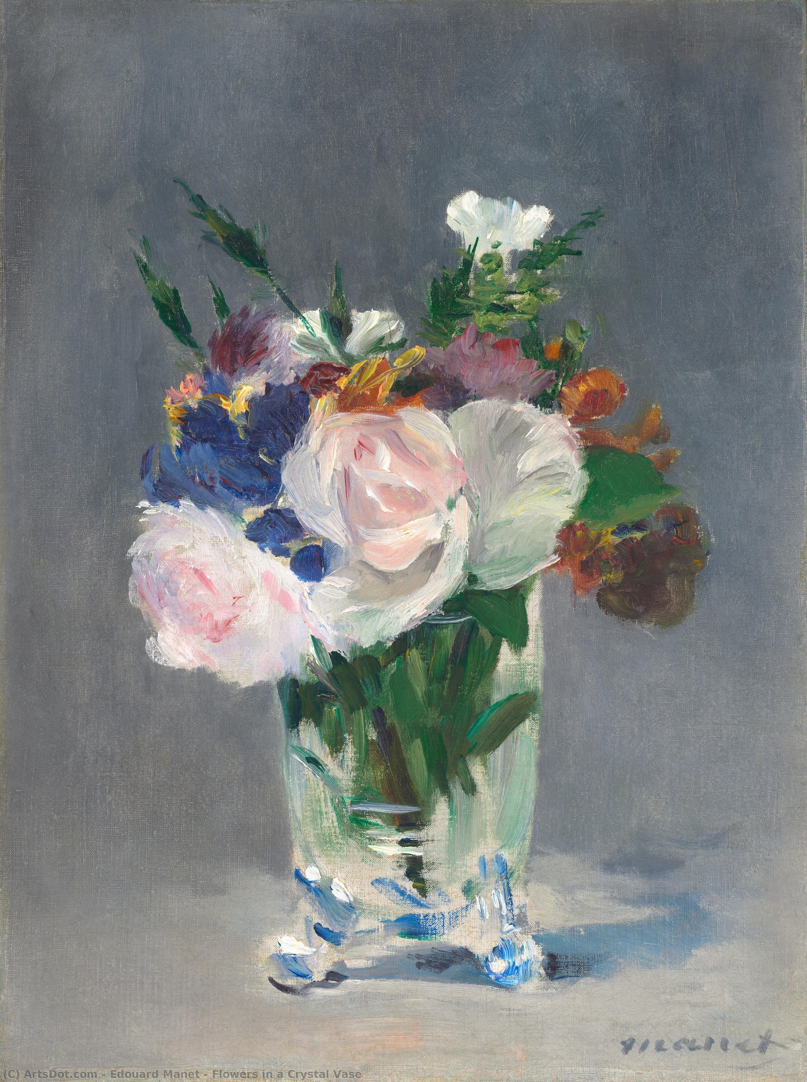 Flowers In A Crystal Vase — Édouard Manet