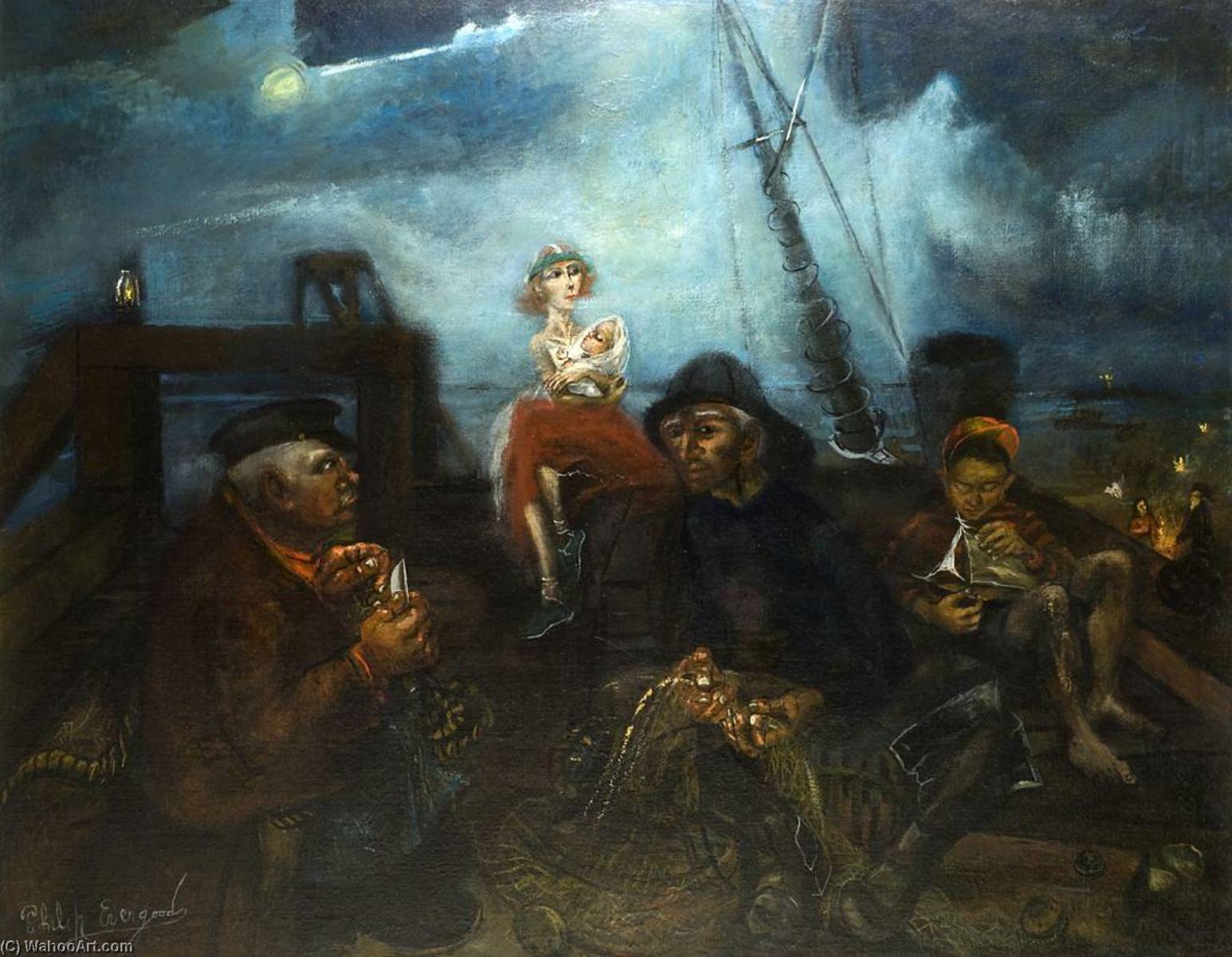 Harbor Lights — Philip Evergood