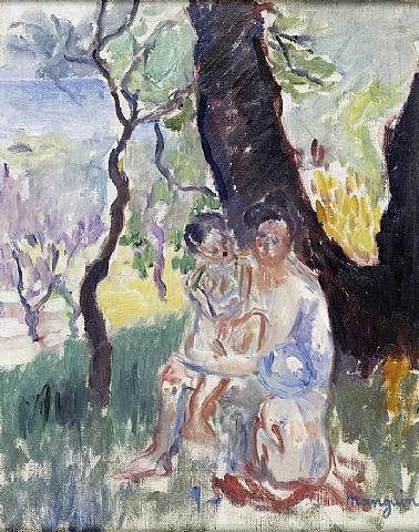 Jeanne And Her Sons, Villa Demiere — Henri Gaudier-brzeska