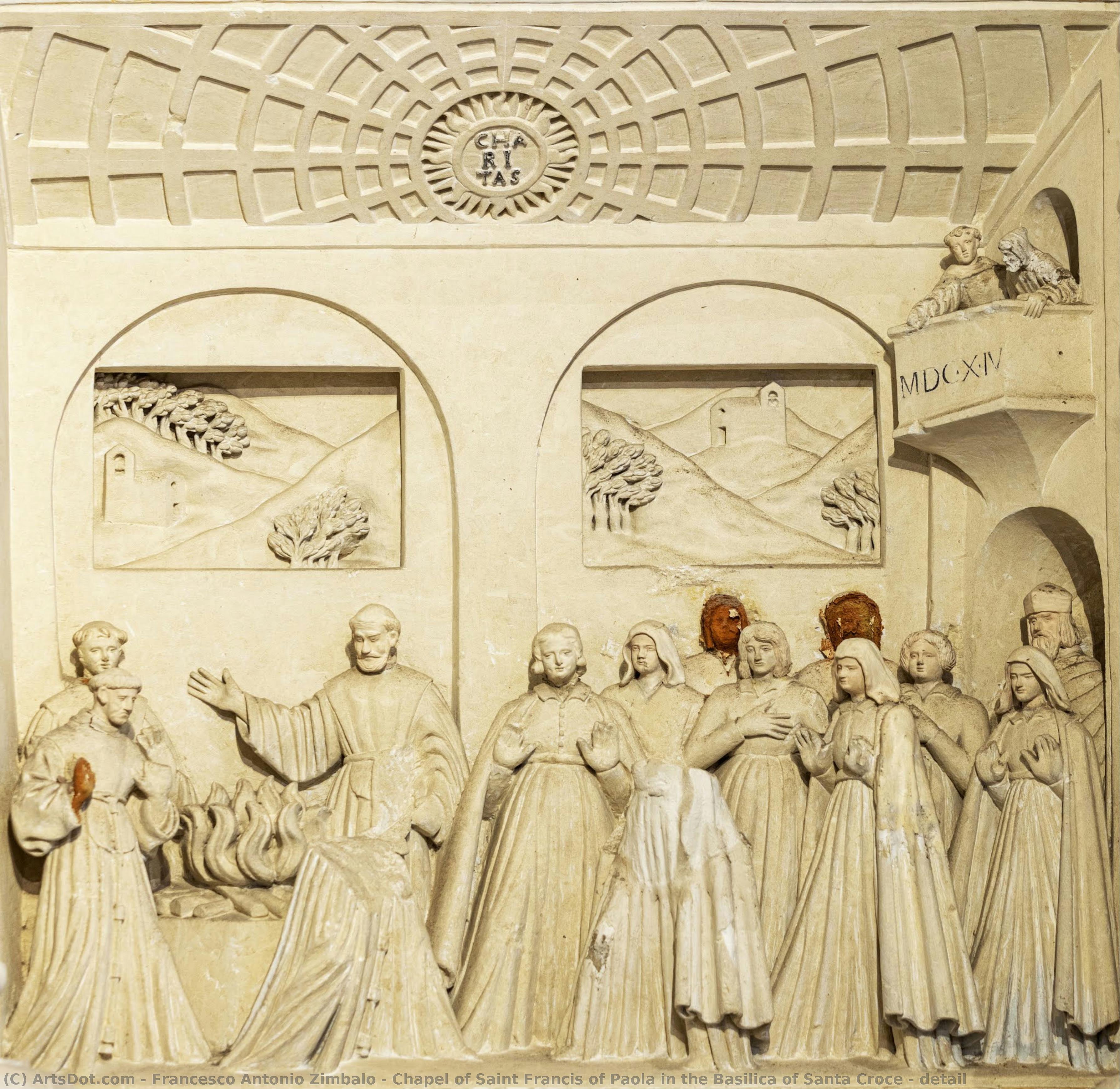 Chapel Of Saint Francis Of Paola In The Basilica Of Santa Croce - Detail — Francesco Antonio Zimbalo