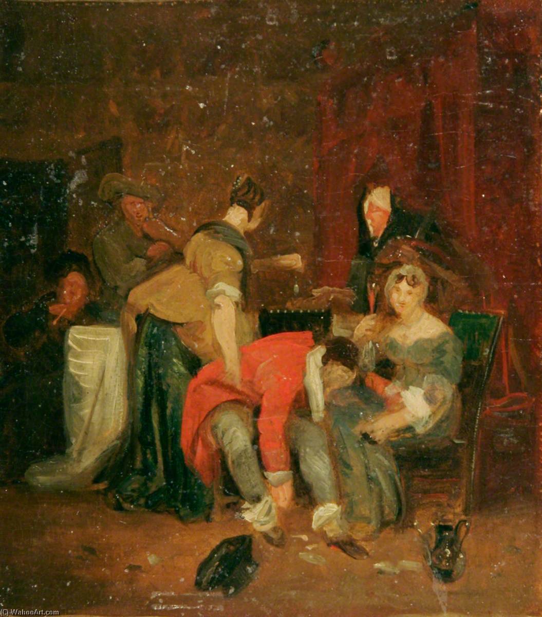 Interior With Figures — Джозеф Кловер