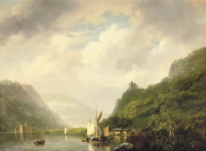 On A Mountain Lake — Nicolaas Johannes Roosenboom