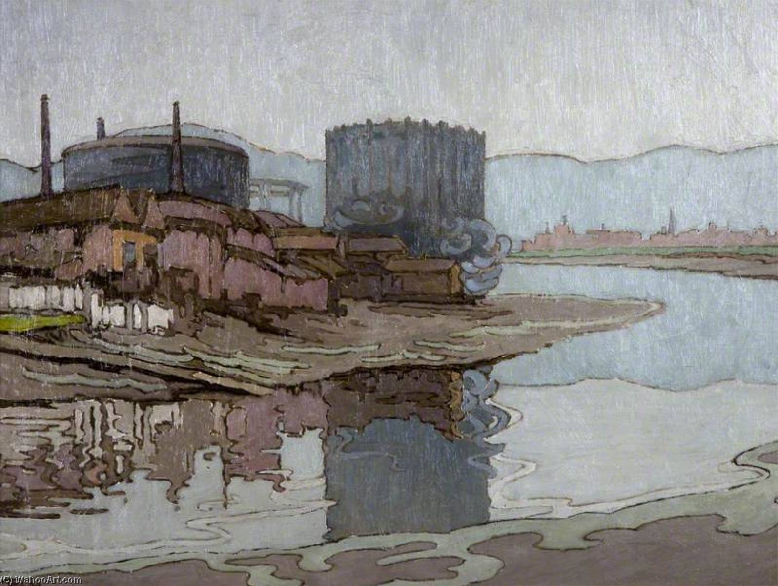 The Lifting Of The Fog At The Gasworks, Belfast — Georgina Moutray Kyle