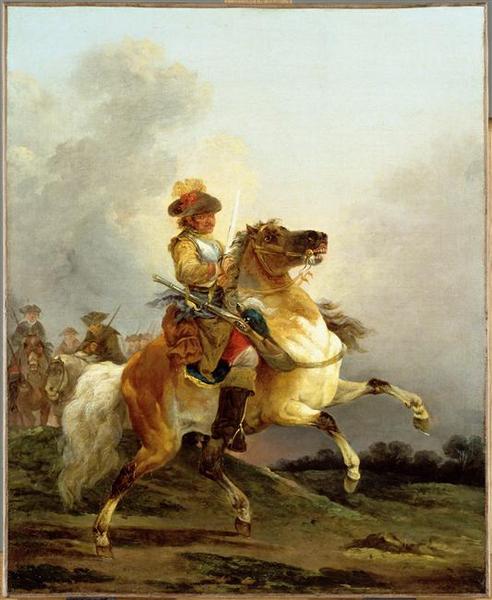 Cuirassier Au Galop — Casanova François Joseph