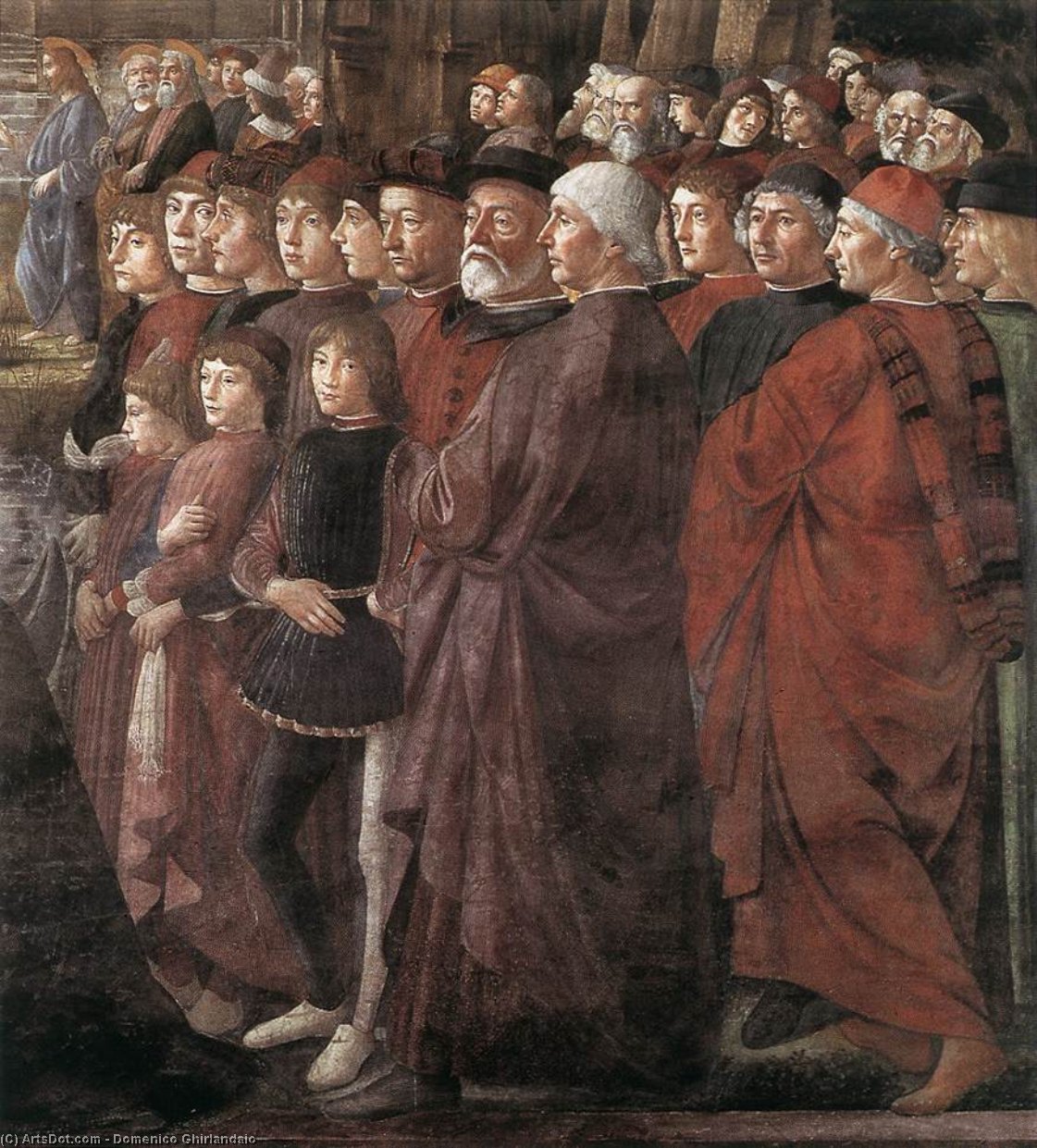 Calling Of The Apostles (detail) — Domenico Ghirlandaio