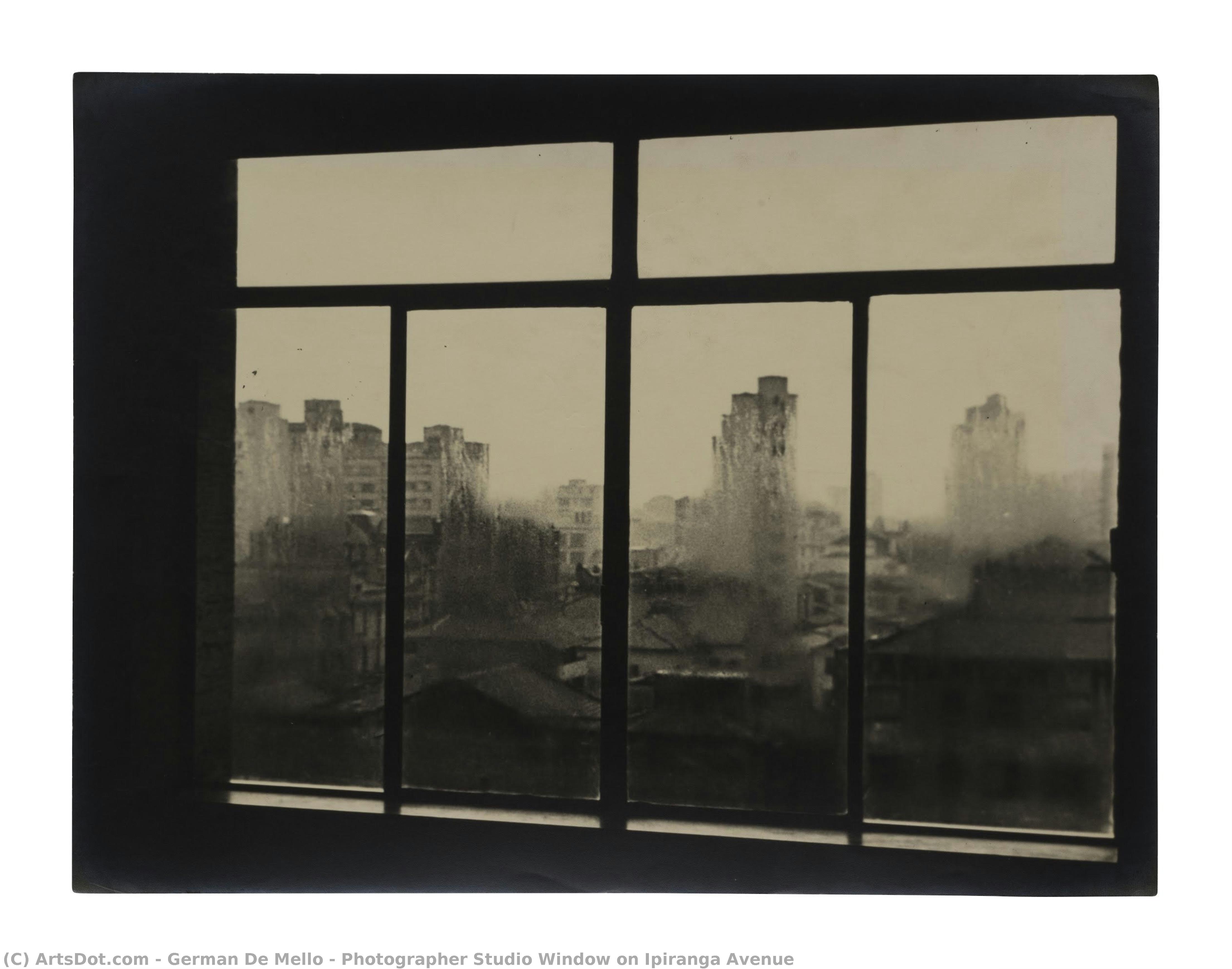 Photographer Studio Window On Ipiranga Avenue — German De Mello
