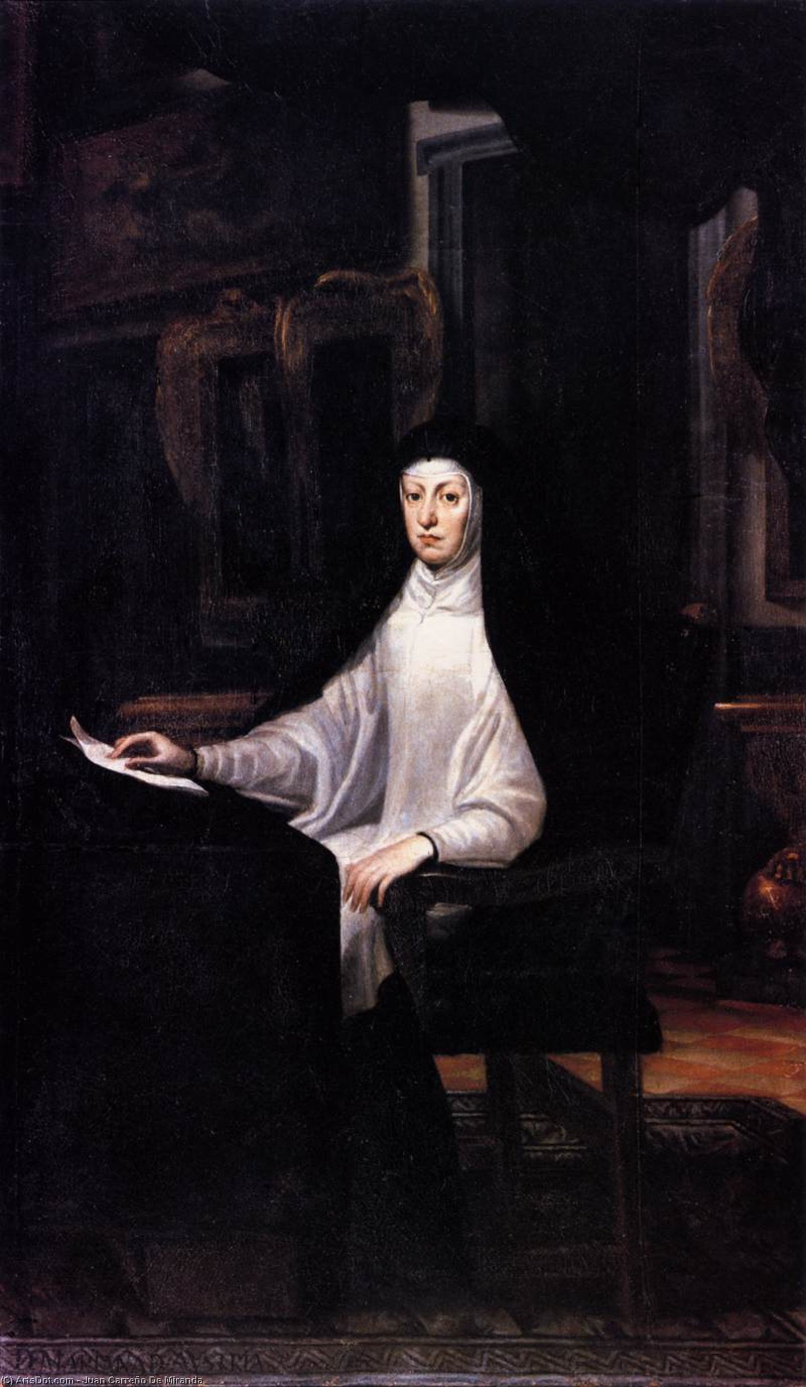Portrait Of Queen Mariana De Austria — Huan Kareno De Miranda