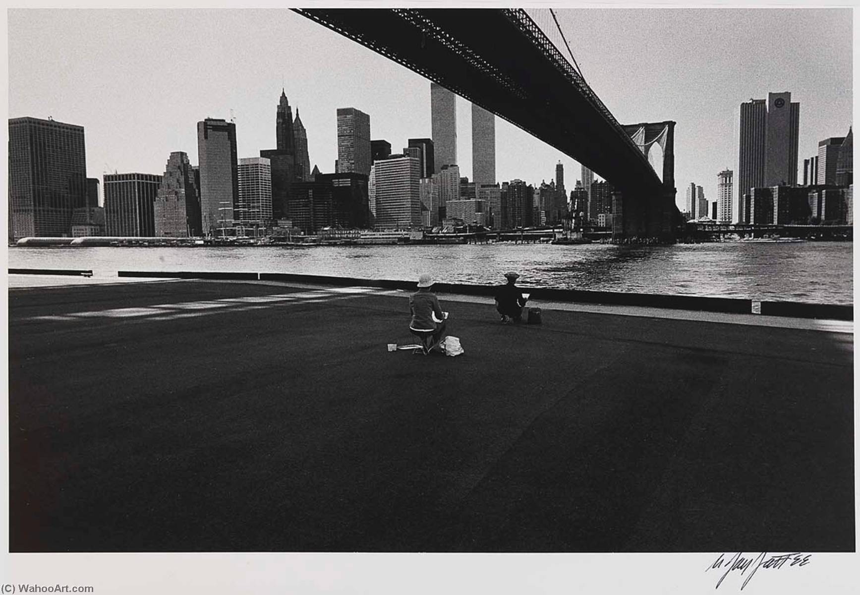 Two Artists Under The Brooklyn Bridge — Nathan Jay Jaffee