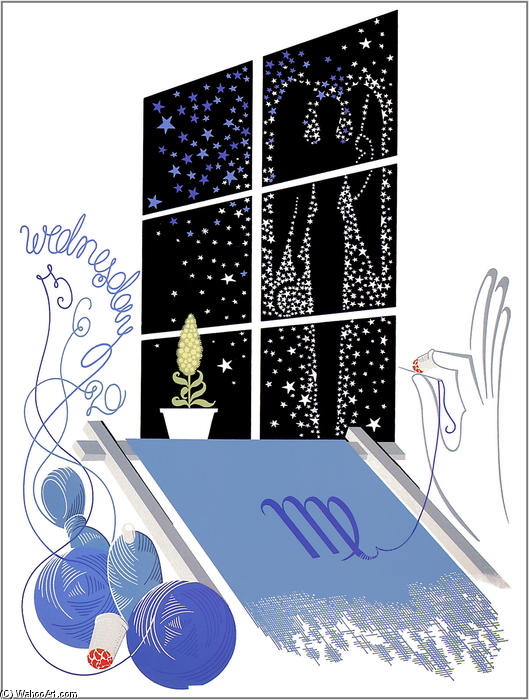 The Zodiac, Virgo — Erté
