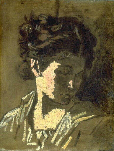 Jeune Fille Aux Yeux Baissés — Thomas Couture