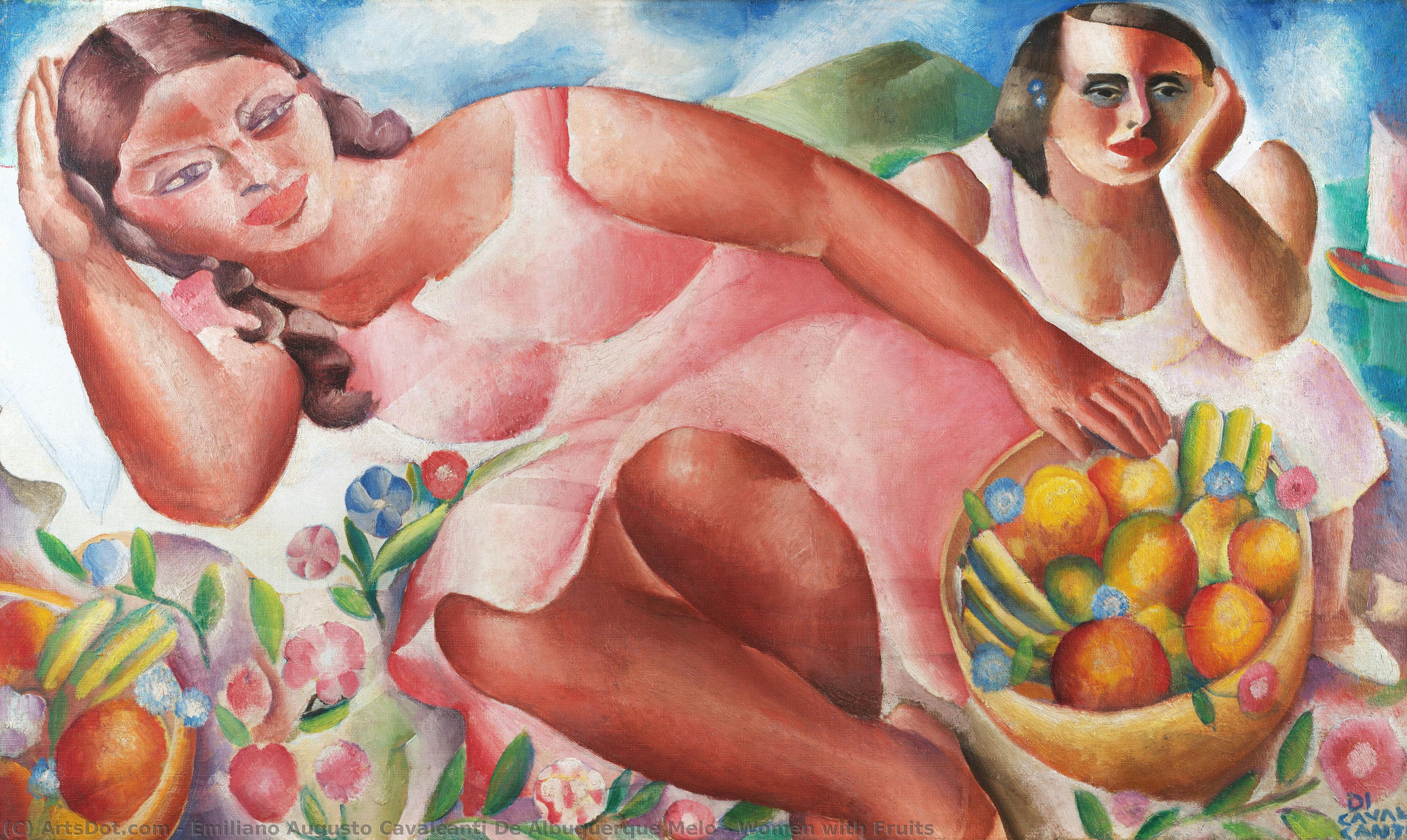 Women With Fruits — Emiliano Augusto Cavalcanti De Albuquerque Melo