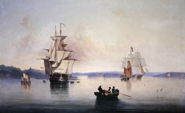Saltash Creek- Near Plymouth — John Wilson Carmichael