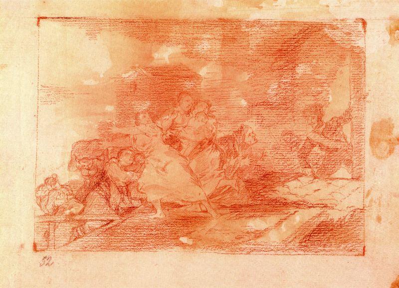 Mujeres Sorprendidas Por Soldados — Francisco José De Goya Y Lucientes