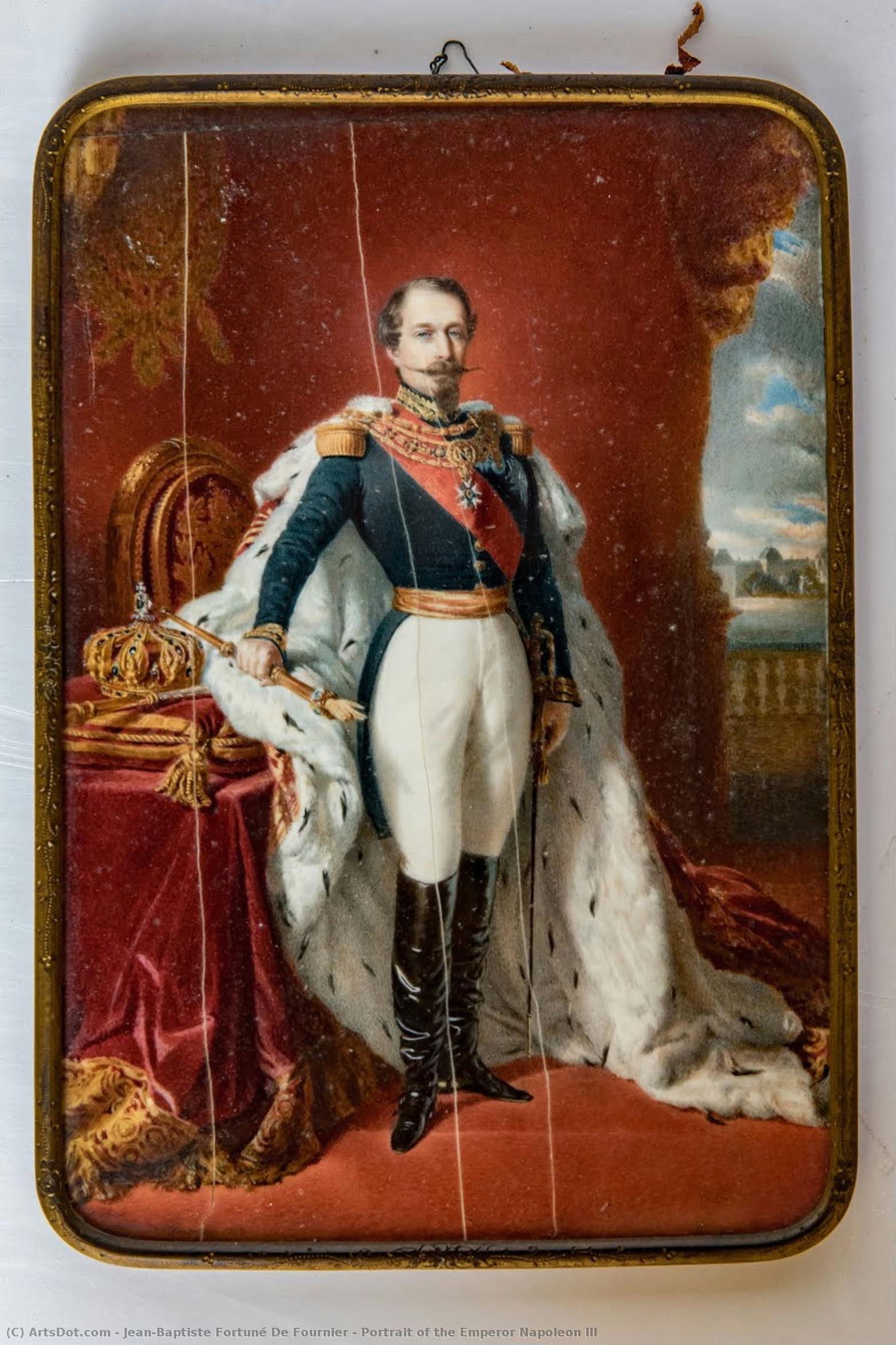 Portrait Of The Emperor Napoleon Iii — Jean-baptiste Fortuné De Fournier