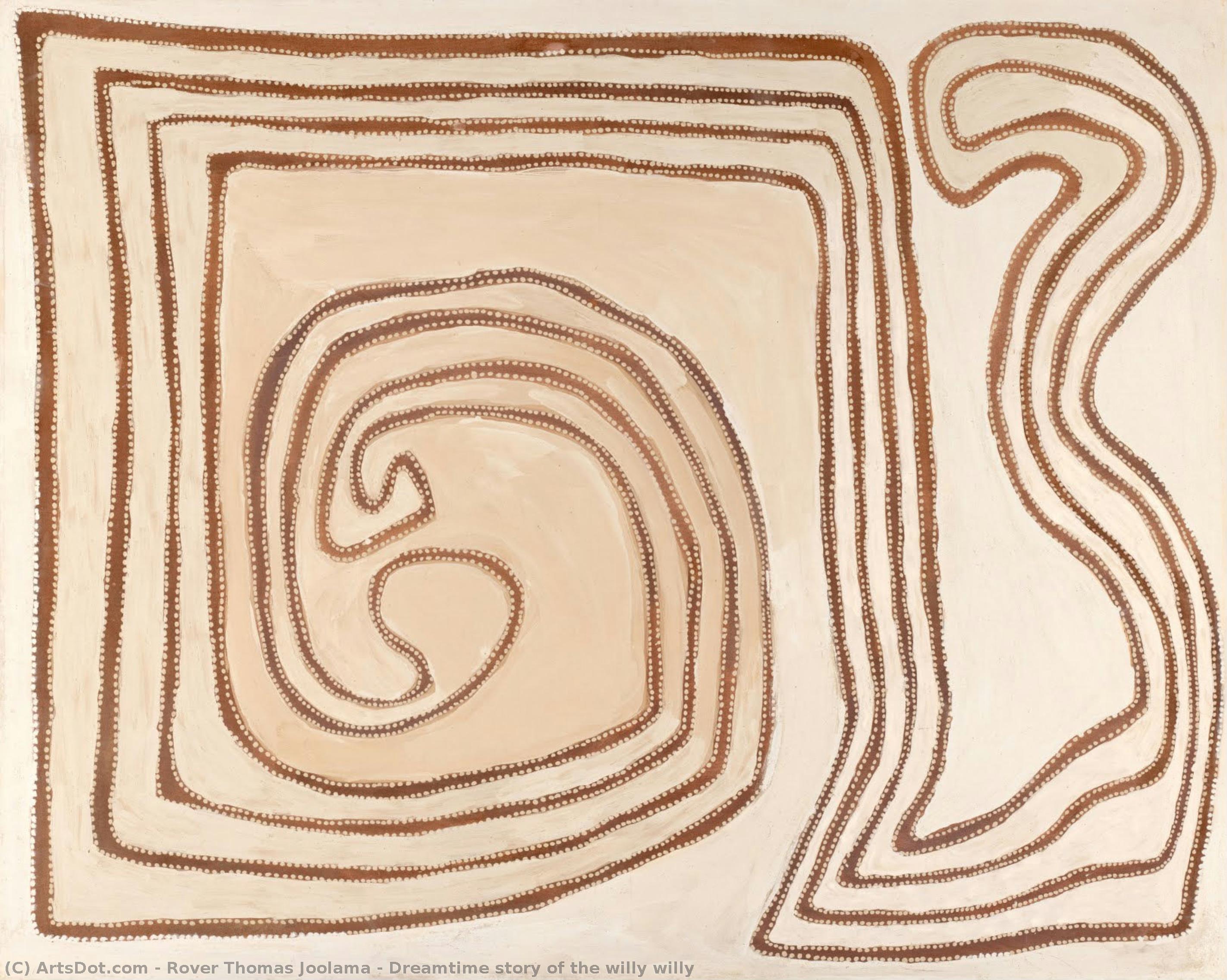 Dreamtime Story Of The Willy Willy — Rover Thomas Joolama