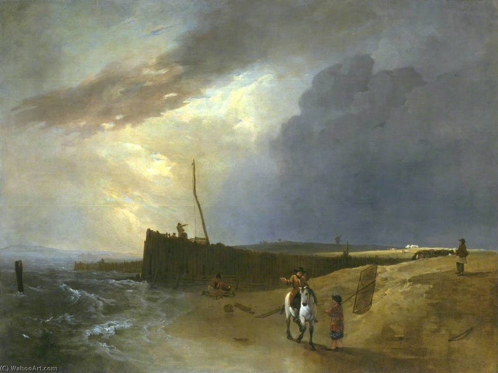 Littlehampton Pier — Sir Augustus Wall Callcott
