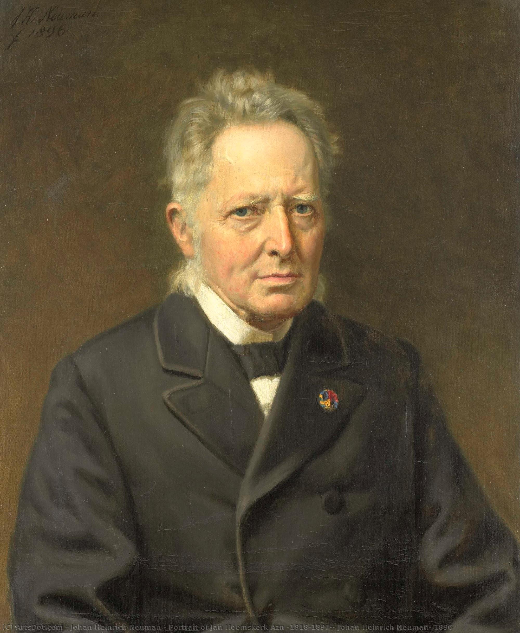 Portrait Of Jan Heemskerk Azn (1818-1897), Johan Heinrich Neuman, 1896 — Johan Heinrich Neuman