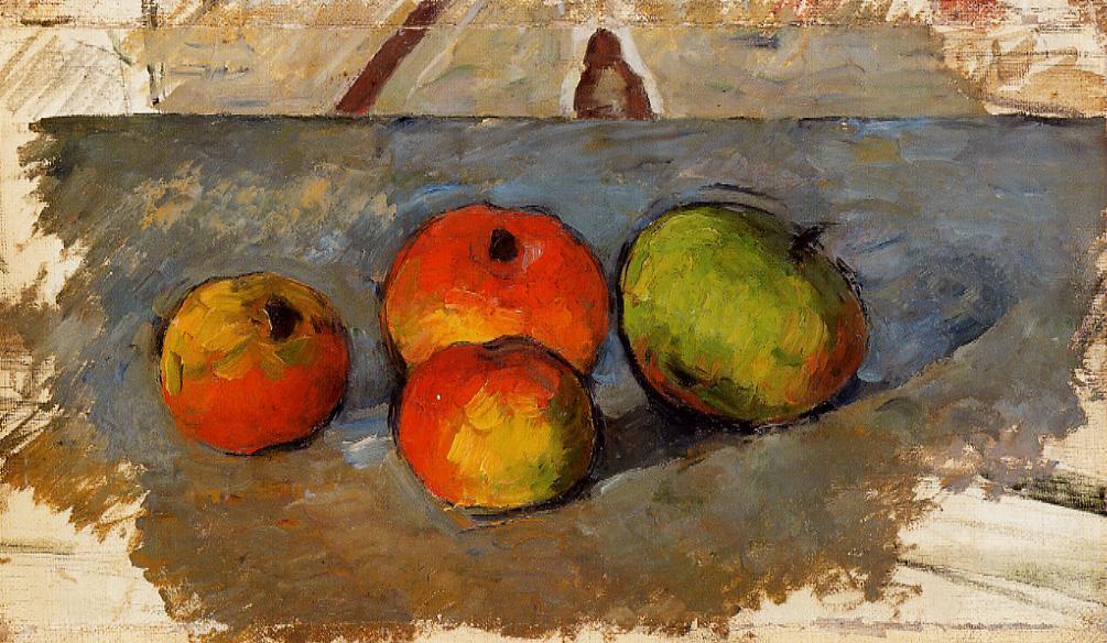 Four Apples — Поль Сезанн