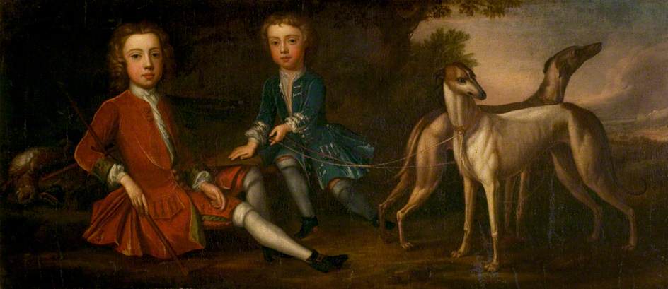 Two Boys With Greyhounds — Isaac Whood