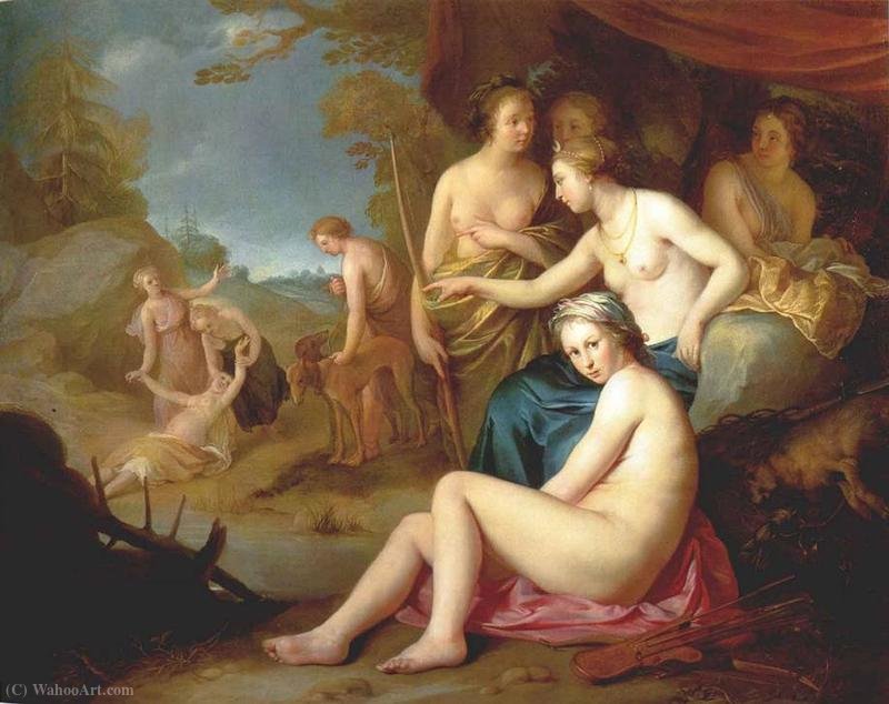 Diana And Callisto — Gijsbert Gillisz De Hondecoeter (the Younger)