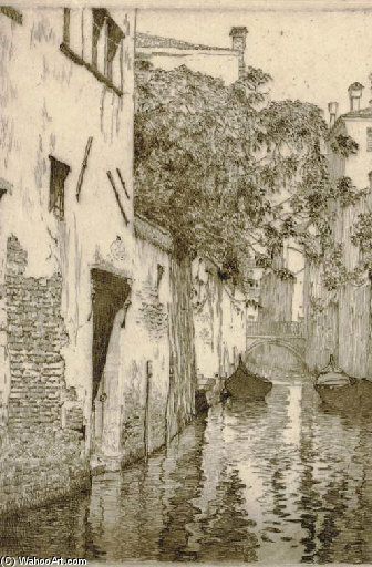 Canal San Agostino, Venice — Clarence Alphonse Gagnon