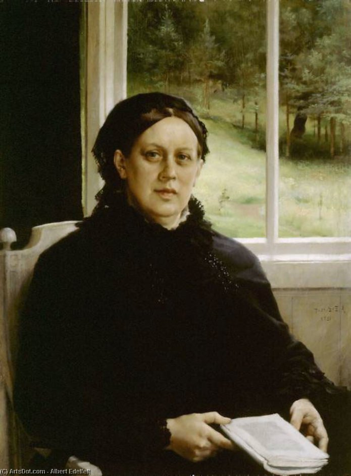 Picture Of The Mother Of The Artist — Albert Edelfelt