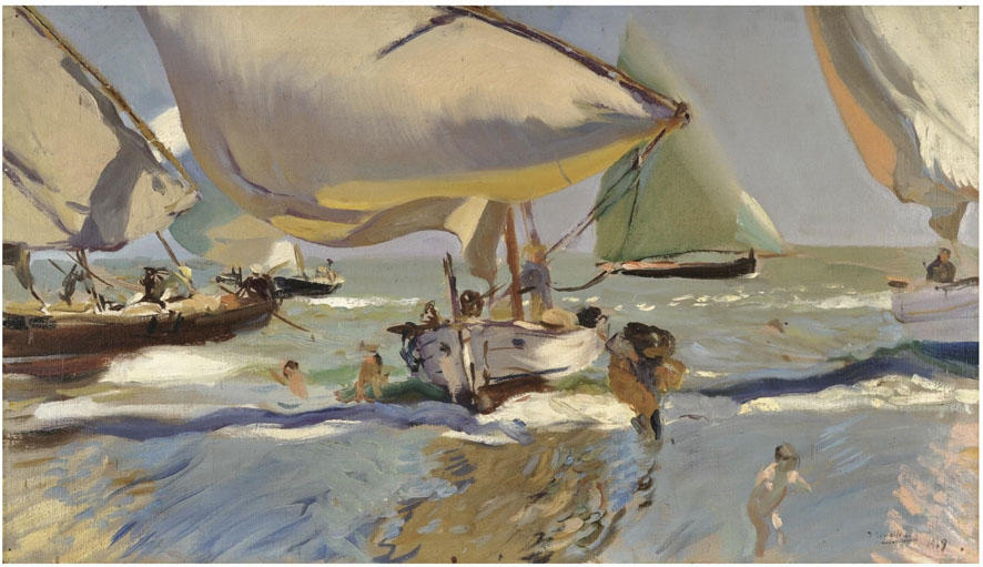 Boats On The Beach — Joaquín Sorolla Y Bastida