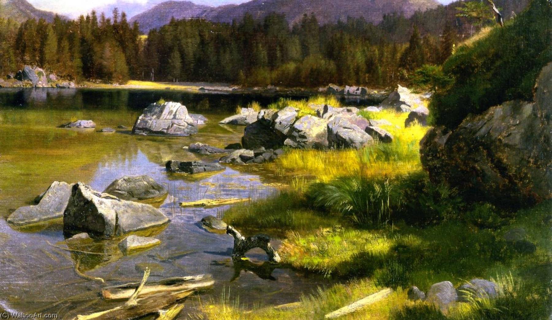 The Hintersee, Near Berchtesgaden — Johann Gottfried Steffan