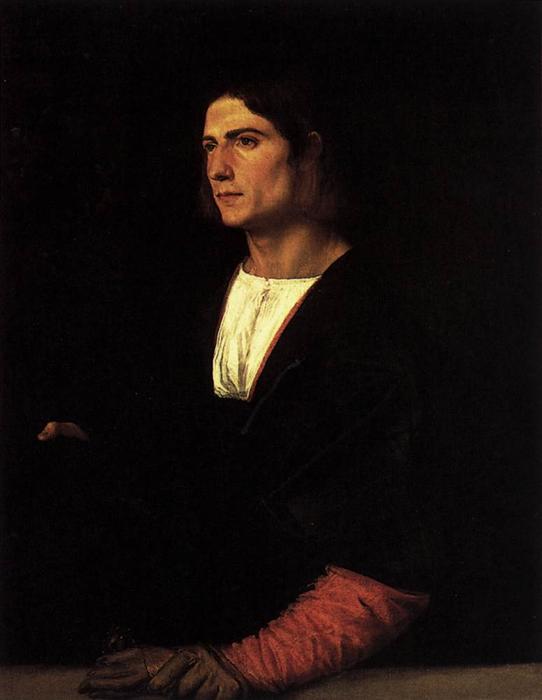 Young Man With Cap And Gloves — Titian