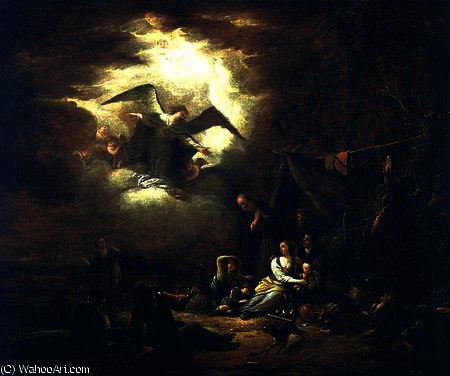 Angels' Annunciation To The Shepherds — Jacob Willemsz De Wet