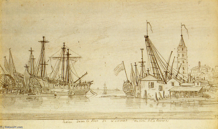 The Port Of Lorient — Louis-françois Cassas