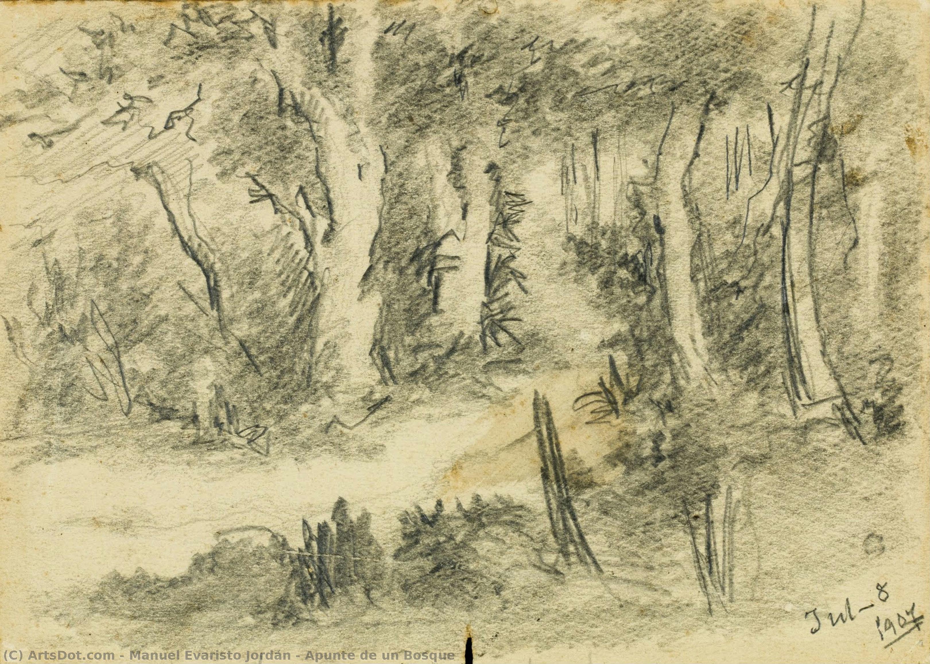 Apunte De Un Bosque — Manuel Evaristo Jordán