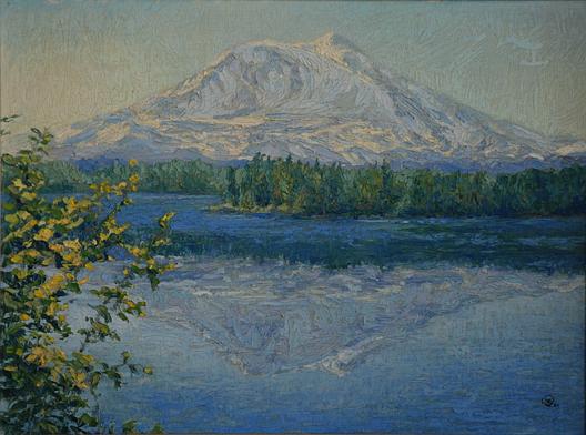 Early Morning At Takhakh Lake, (painting) — Mary Agnes Yerkes