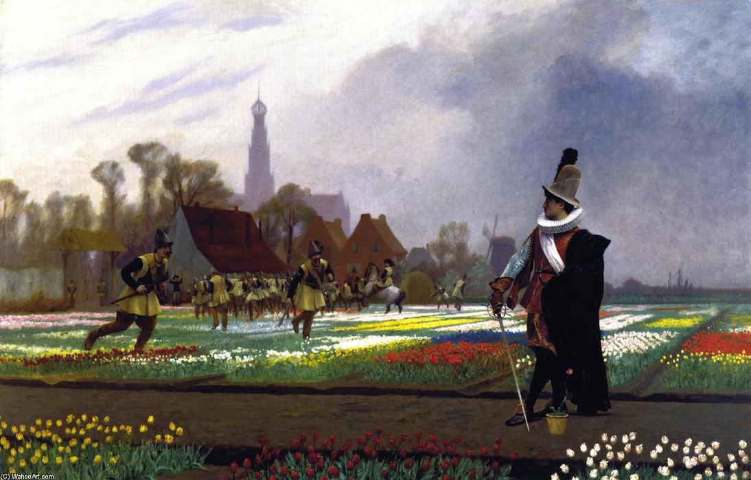 Duel Among The Tulips — Jean-léon Gérôme