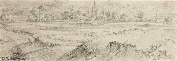 Paysage De Campagne — Vincent I Laurensz Van Der Vinne