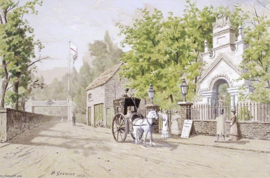 The Waterside Entrance To Cremorne Gardens, London — Walter Greaves