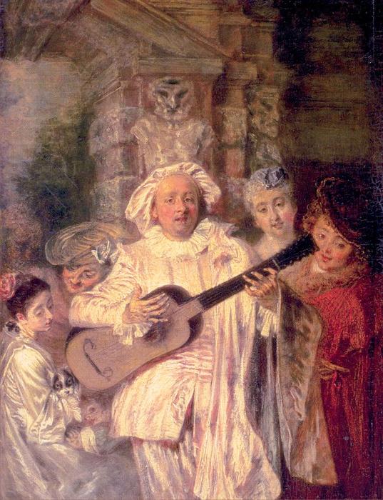 En El Traje De Mezétino — Jean-antoine Watteau