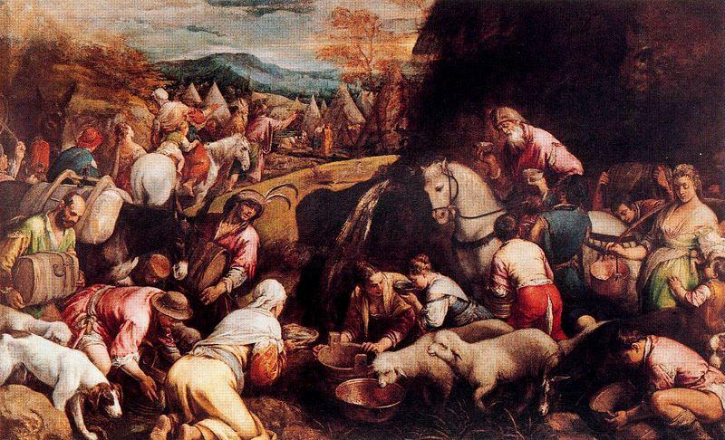 The Journey Of Moses — Jacopo Bassano (jacopo Da Ponte)
