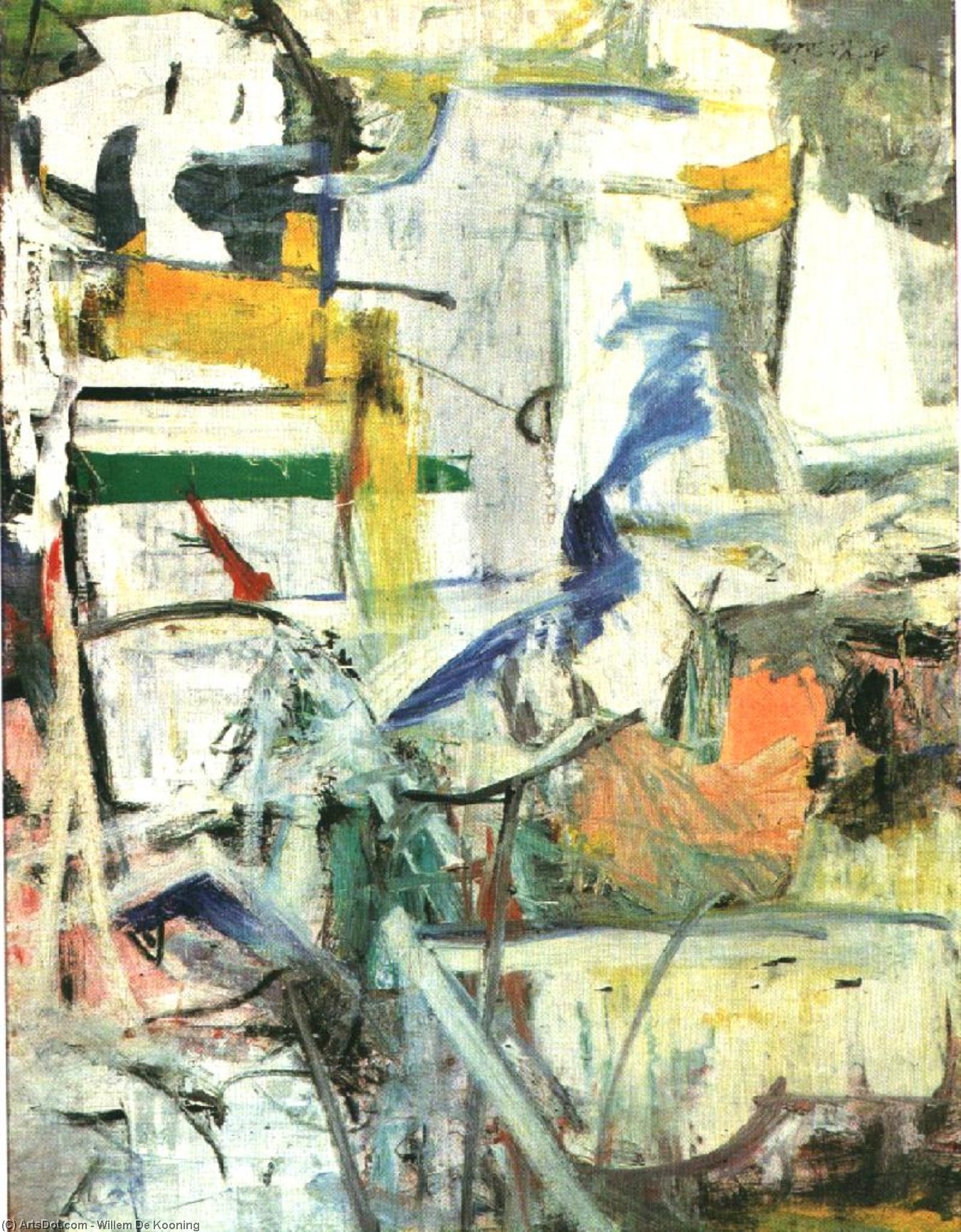Woman I (detail),1950-52, Moma Ny — Willem De Kooning