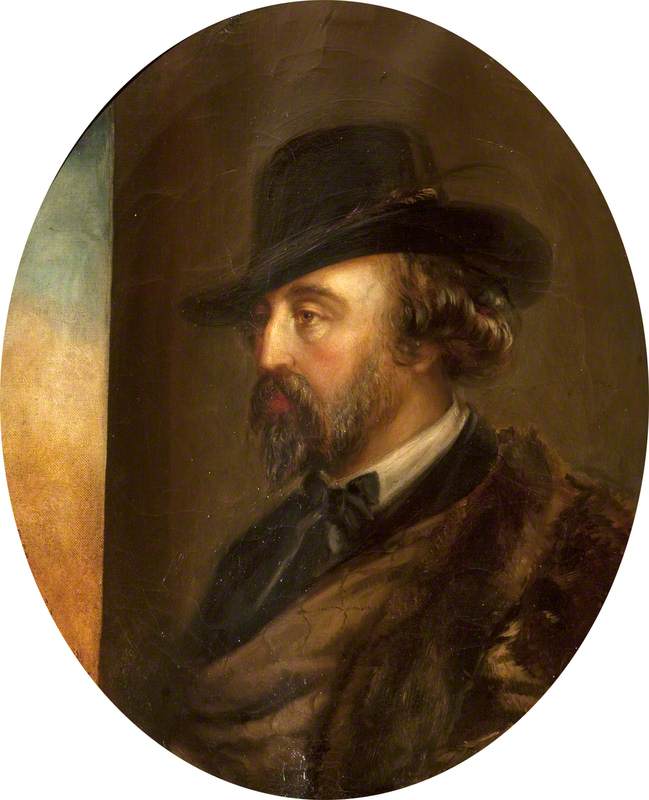 Marmion Edward Ferrers (1813–1884), In Three Quarters Profile To The Left, In A Hat — Rebecca Dulcibella Orpen