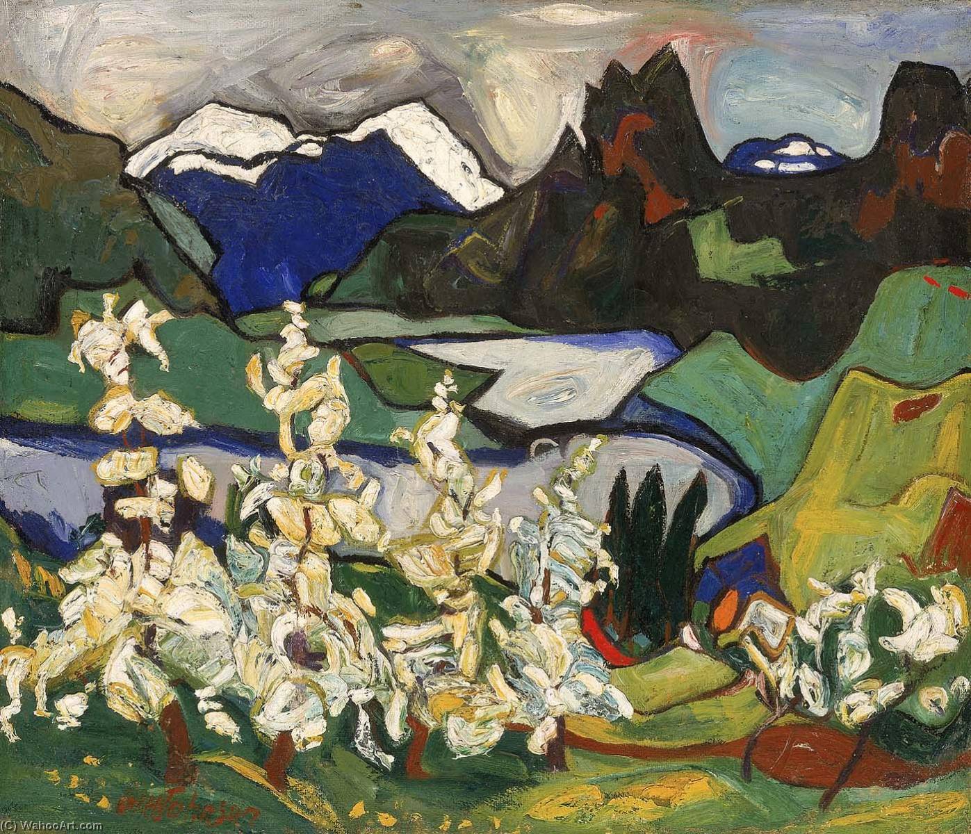 Apple Blossoms, Norheimsund, Hardanger — Уильям Генри Джонсон