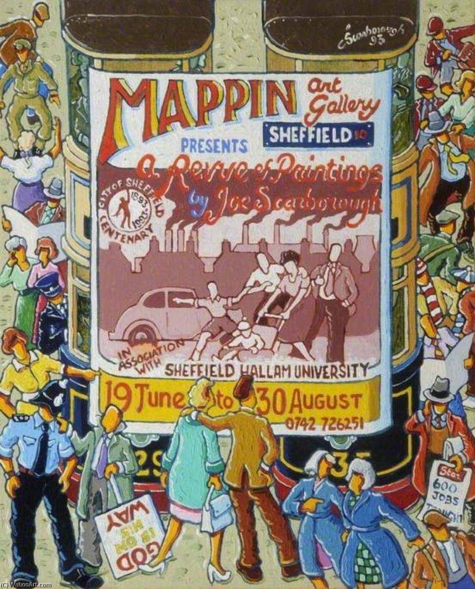 'a Review Of Paintings By Joe Scarborough', Mappin Art Gallery, Sheffield, Advertisement — Joe Scarborough